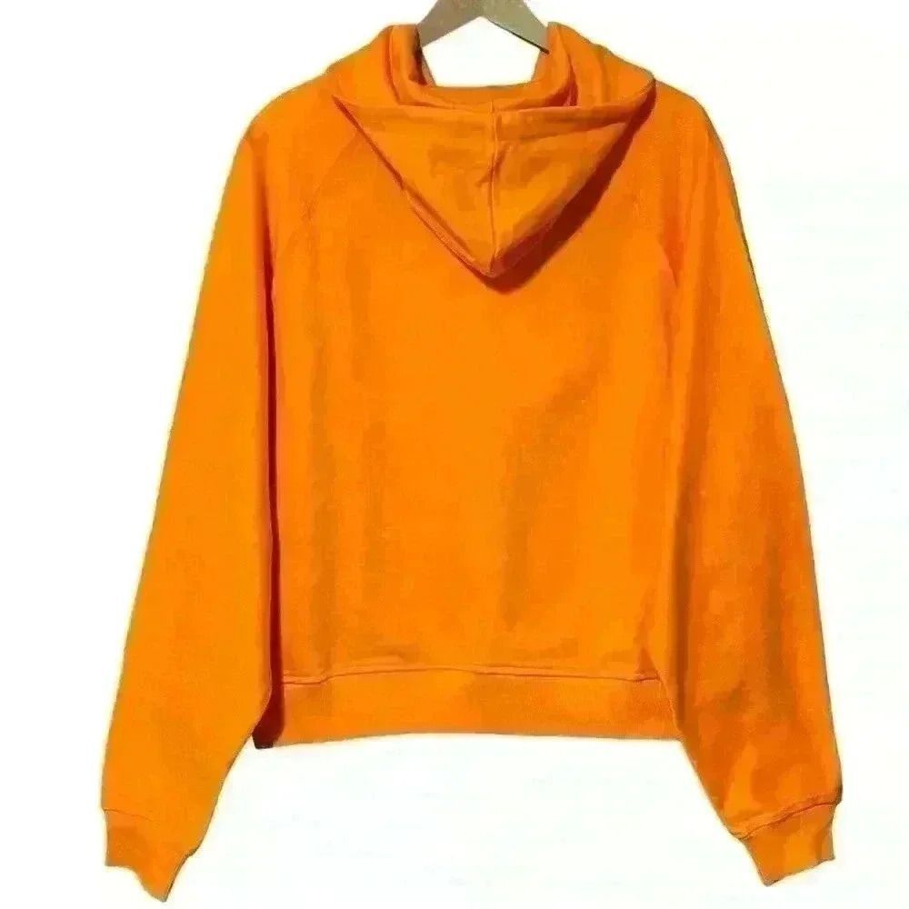 Reternity Full Zip Raglan Hoodie Men’s S Orange 3d Logo Streetwear Y2k Nwt — image 4 of 8